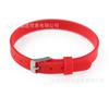 (Correa de muñeca de silicona de 8 mm) Pulsera de silicona de moda coreana para hombre y mujer