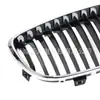Adecuado para BMW Serie 1 E81 E87 2008-2011 Rejilla Frontal de Malla Negra de Barra Única Modificada Rejilla de Admisión