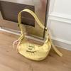 Estilo Coreano Casual Fresco Estilo Preguiçoso Bolsa de Lona Feminina Grande Capacidade Bolsa Dumpling de Ombro Bolsa Transversal Casual Feminina Atacado