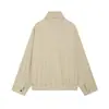 Chamarra Bomber de Color Sólido con Cuello Alto de Ajuste Holgado para Mujer, Nueva Colección Primavera 2026 Transfronteriza AliExpress 6318042