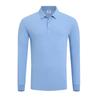 Camisa Polo Personalizada de Manga Larga Ropa de Trabajo Otoño e Invierno Institución de Capacitación Empresarial Ventas Camiseta con Cuello Camisa de Empleado Impresión
