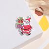Cartoon de Natal Lascas de Madeira Artesanato Feito à Mão Decoração para Casa Artesanato em Madeira Escultura Impressão Lascas de Madeira Enfeites para Pendurar na Árvore de Natal