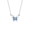 Collar de mariposa de esmalte S925 para mujer, diseño de nicho, cadena de clavícula con temperamento, collar de lujo ligero de alta calidad, regalo de San Valentín.