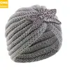 Accesorios de Invierno Transfronterizos de Diamante de Cuatro Hojas Cintas de Lana Sombrero Sombrero Indio Ropa Cálida de Otoño e Invierno Sombrero JDM-138D
