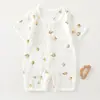 Macacão para bebê recém-nascido, estilo fino de verão, macacão unissex para bebê, roupas infantis Classe A de Anyang, roupas de verão para bebês e crianças pequenas
