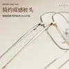 Lujo Ligero Retro Alto Intelecto Sensación Adelgazante Marco Grande Aleación de Alta Calidad Montura de Gafas Soportes de Patillas Super Elásticos Lentes de Prescripción Venta Directa de Fábrica