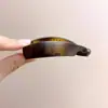 Grampo de Cabelo Estampa de Leopardo para Mulheres Verão 2025 Novo Presilha Vertical para Cabelo para Rabo de Cavalo Alto Presilha Banana Acessório de Cabelo na Parte de Trás da Cabeça
