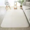 Tapete de Coral Fleece Curto Cor Sólida Simples Moderno Transfronteiriço Tapete de Engatinhar Sala de Estar Mesa de Centro Quarto Mesinha de Cabeceira Retangular Tapete de Chão
