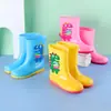 Botas de chuva infantis, botas de chuva antiderrapantes para meninos, sapatos aquáticos infantis para meninas, sapatos de borracha impermeáveis para crianças meninas