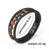 Pulsera de Piedra Retro con Cuentas Pulsera de Cuerda de Cuero Multicapa Europea y Americana Pulsera Retro Regalos para Hombres y Mujeres Venta Caliente Transfronteriza