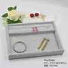 Bandeja de Exibição Camurça Couro PU Bandeja de Joias Bandeja de Exibição Bandeja de Exibição para Anéis e Pulseiras Joias Caixa de Exibição para Ornamentos Dourados Prateados