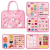 Tablero de Aprendizaje de Fieltro Transfronterizo Tablero Educativo de Iluminación para Niños Tablero de Educación Temprana Juguete para el Desarrollo Cerebral Tablero de Vestir de Fieltro para Jardín de Infancia