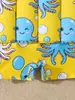 Nuevo Traje de Baño Flotador 2026 para Niños Niños, de una Pieza Manga Corta Estampado de Pulpo Traje Flotador para Bebés, Secado Rápido