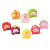 Resina Dibujos Animados Expresión Tridimensional Bolsa Fruta Cachorros Accesorios DIY Adornos de Escritorio para Coche Material Llavero