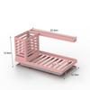 Cesta Escurridora de Cocina Transfronteriza para el Hogar, Esponja Sonriente, Estante Escurridor Multifunción, Nuevo Estante de Almacenamiento de Trapos de Acero al Carbono de Múltiples Capas