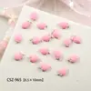 Lindos Dibujos Animados Tridimensionales de Fresa con Crema Accesorios para Uñas de Resina Nuevos Fresas Artificiales Accesorios para Taladro de Uñas
