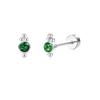 Europa e Estados Unidos Amazon Hot Gold Plated Brincos Brincos Moda Verde Zircon Brincos Brincos em estoque