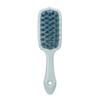 Escova Massageadora de Shampoo Eletrodepositada Transfronteiriça com Cabo Longo Pente de Shampoo de Silicone com Dentes Grossos com Cabo para Limpeza Profunda Artefato de Shampoo