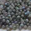 Piedra de luna gris natural cuentas sueltas accesorios colgante de hielo piedra de luna azul gris cuentas sueltas pulsera alargada para mujer
