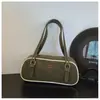 Bolso tipo almohada transfronterizo simple y moderno para mujer, bolso de hombro retro de color contrastante para otoño e invierno, bolso de hombro para commuting, bolso de alta gama