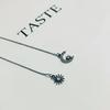 Moda Japonesa y Coreana Lujo Ligero Pendientes de Sol Luna Estrella Diamante Pendientes Pequeños Frescos Asimétricos de Sol Luna para Mujer