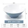 Kaibaiya tazón de melamina imitación porcelana cuerno de vaca plástico tazón para sopa de fideos de res tazón para wontons tazón para sopa de fideos comercial