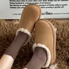 Zapatos casuales de invierno para parejas 2026 estilo Birkenstock antideslizantes con forro de pelo para abrigar y diseño de punta cerrada