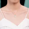 Nuevo Collar de Jade Natural Hetian para Mujer, Plata S925, Nuevo Estilo Chino Colgante con Hebilla de Seguridad, Exquisito y de Nicho