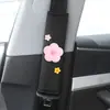 Acessórios para carro desenho animado capa de cinto de segurança capa protetora de ombro de segurança alongada para homens e mulheres conjunto de decoração de carro fofo decoração interior