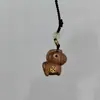 Palo de rosa Moneda de cobre Caballo pequeño Colgante para teléfono Madera Arcoíris Caballo de dibujos animados Tendencia Nacional Accesorio para bolsa Llavero de madera