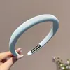 Diadema colorida de estilo francés para mujer, accesorio para el cabello de lujo de alta gama, diadema antideslizante para lavarse la cara, hace que la cara parezca más pequeña