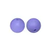 Cuentas de Silicona de 15 mm, Redondas para Pulsera de Abalorios DIY, Llavero, Accesorios para Joyería, Cuentas Sueltas al por Mayor en Stock