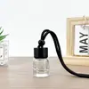 Colgante de perfume para coche de 8 ml, botella de aromaterapia para cristal de coche con cordón, botella redonda, botella vacía de aromaterapia, colgante de botella de perfume