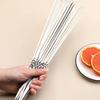 Brochetas Redondas de Acero Inoxidable para Barbacoa Herramientas para Kebab de Cordero Juego Completo Agujas para Barbacoa Suministros para Kebab Brochetas de Hierro Brochetas Planas Accesorios