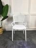 Silla Santang con Respaldo de Plástico con Reposabrazos Restaurante Cafetería Sala de Recepción Silla Creativa Simple para el Hogar Calada