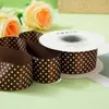 Fita de Poliéster com Bolinhas Pequenas de 4,0 cm Fita Colorida Lisa com Estampa de Bolinhas Flor Embalagem Fita Fita para Caixa de Presente Dia das Crianças