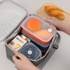 Bolsa de conservación de calor, lonchera, bolsa de almuerzo de gran capacidad con bolso de mano para comidas, lonchera portátil, bolsa de picnic impermeable para estudiantes