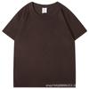 Camiseta personalizada de algodão puro com peso pesado, logotipo impresso, uniforme de grupo, roupas de trabalho, gola redonda, uniforme de classe, atividade, 220g, penteado e justo