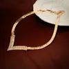 Collar Retro Vintage de Estilo Cortesano, Cadena Única y Elegante para la Clavícula, Joyería de Moda de Gama Alta al por Mayor para Mujeres