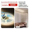 Fita de Luz Cob Super Brilhante Dc12V24V Autoadesiva Flexível Faixa de Luz Suave Decoração de Casa Teto Suspenso Perfil de Alumínio Led Luz Linear