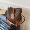 Bolso Cubo de Moda y Elegante 2026 Nuevo Bolso de Hombro Vintage Bolso de Mujer Bolso de Mano de Lujo de Alta Gama Bolso de Hombro Estampado