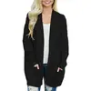 Chaqueta de Punto Casual de Longitud Media Transfronteriza Europea y Americana Suéter Amazon para Mujer Comercio Exterior Otoño e Invierno Holgada Moda