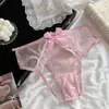 Combate de Citas~Nueva Ropa Interior de Encaje Sexy Sin Quitar en la Entrepierna, Atractivos y Sexys Calzones Bajos de Pura Pasión para Mujer