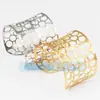 Pulsera abierta de acero inoxidable y acero de titanio, joyería popular europea y americana, con cuentas, se puede usar sola