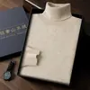 Suéter de cachemira para hombre, capa base de cachemira, suéter de cuello alto, suéter de lana de doble cuello para hombre, suéter de punto sin mangas, estilo casual de negocios