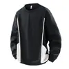 Sudadera Casual de Cuello Redondo para Hombre Tallas Grandes Holgada Versátil Estilo Universitario Moda Juvenil Comercio Transfronterizo Comercio al por Mayor