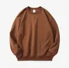 Sudadera de Felpa Pesada con Logo Personalizado, Sudadera Oversize de Cuello Redondo Caída de Hombros para Primavera y Otoño, Sudadera Unisex con Hombro Caído y Texto Impreso