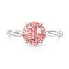 Anillo Retorcido de Piedras Preciosas Coloridas de Alta Venta en Transmisión en Vivo para Mujeres, Incrustado con Diamantes de Alto Carbono, Anillo Chapado en Oro, Envío Directo de Una Pieza