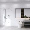 Pegatinas de Pared Imitación Panel de Aluminio-Plástico, Papel Tapiz Impermeable Autoadhesivo, Papel Tapiz en Rollo Mármol para Sala de Estar, Pegatinas Anti-Manchas de Aceite para Cocina