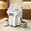 Máquina Bojue de Champú con Almacenamiento de Agua Móvil con Circulación de Agua, Sin Necesidad de Fontanería, para Cuidado del Cabello, Lavado y Vaporización